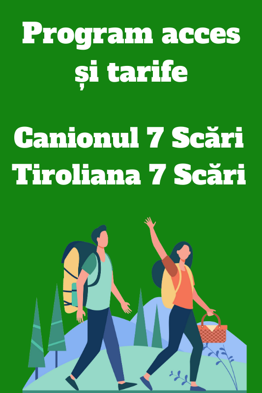 Program si tarife Canion 7 Scari Tiroliana 7 Scari